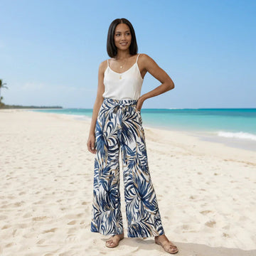 Pantalon évasé femme