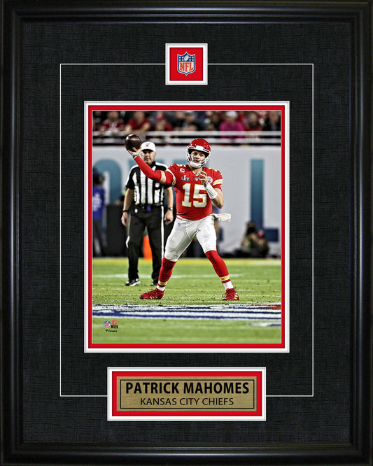 Patrick Mahomes Framed Pin & Plate Chiefs SBLIV - Velora Luxury Fashion