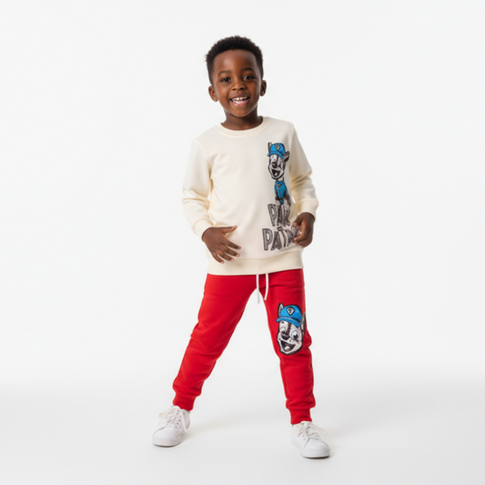 Paw Police Casual Jogger Set - Velora Luxury Fashion