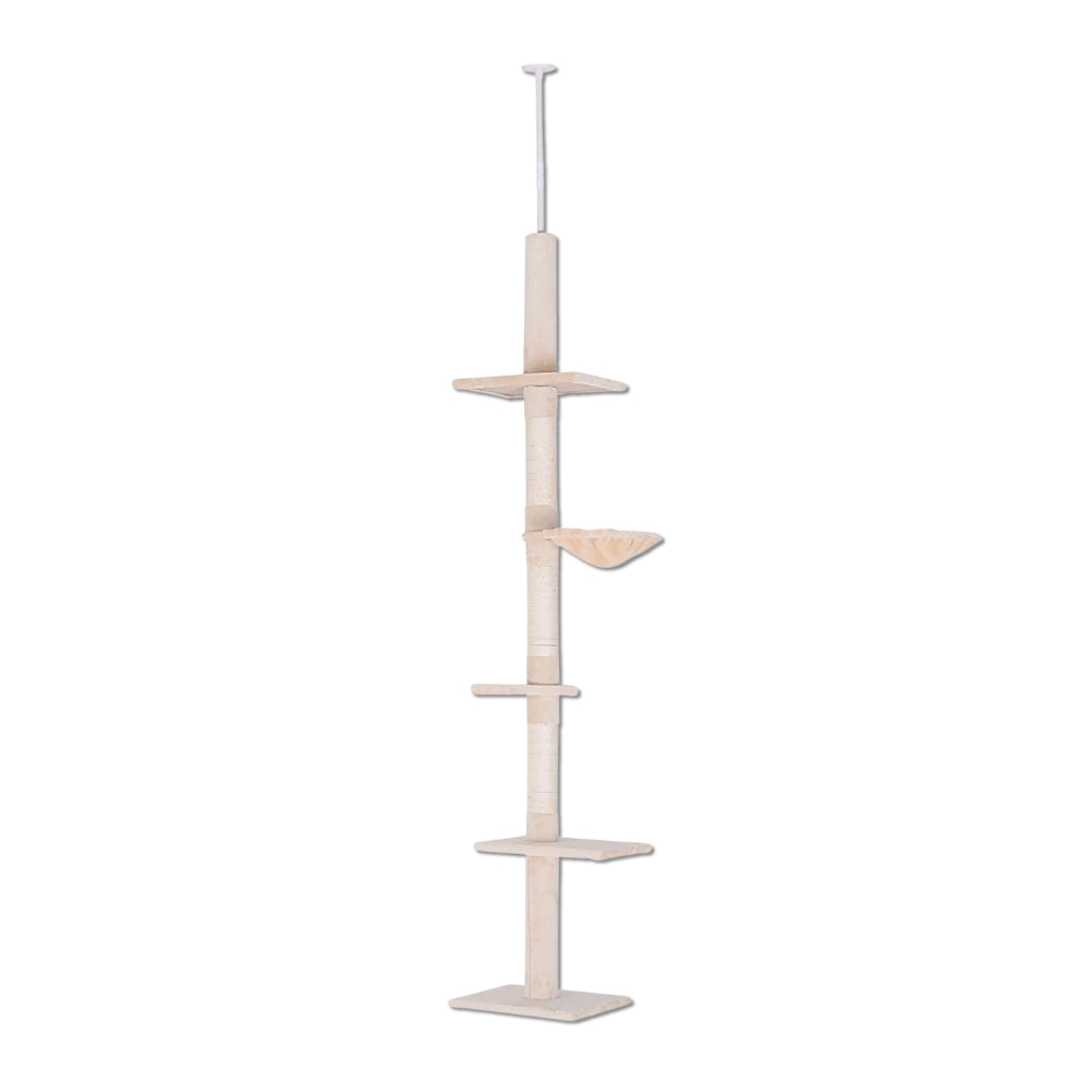 Floor-to-Ceiling No Drill Minimalist Cat Tree | PawHut