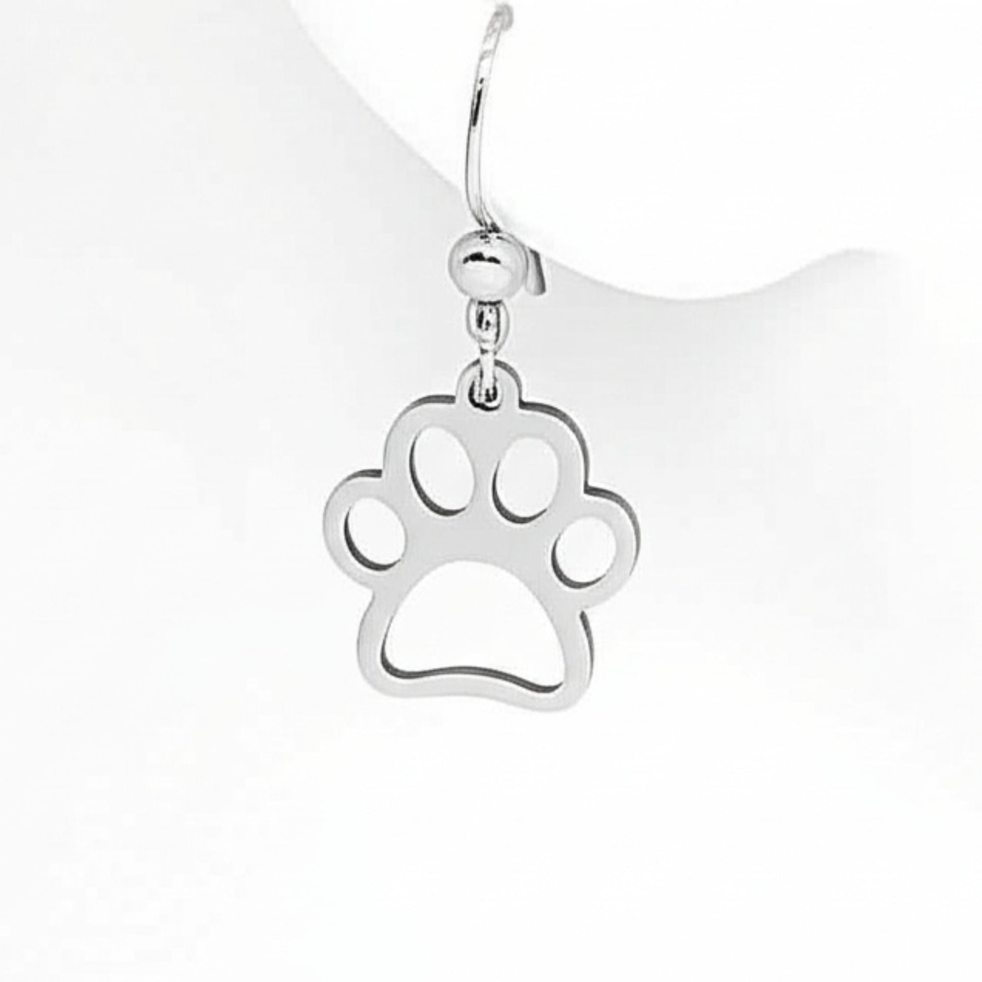 Paw Print Cut-Out Earrings - Velora