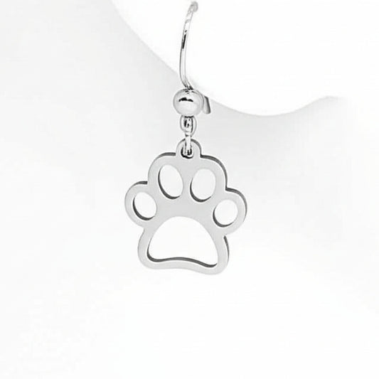 Paw Print Cut-Out Earrings - Velora