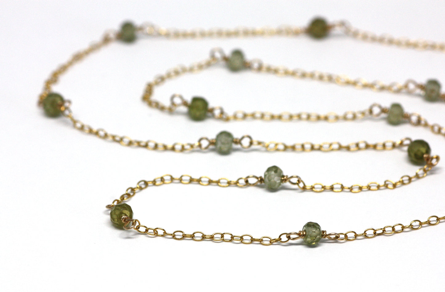 Peridot Wire Wrapped Layering Necklace - Velora Luxury Fashion