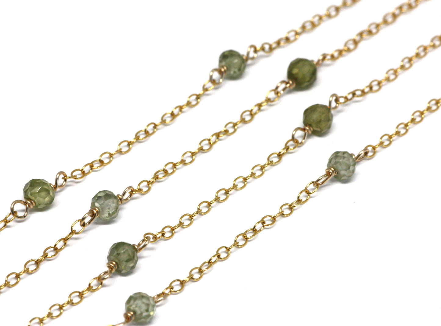 Peridot Wire Wrapped Layering Necklace - Velora Luxury Fashion
