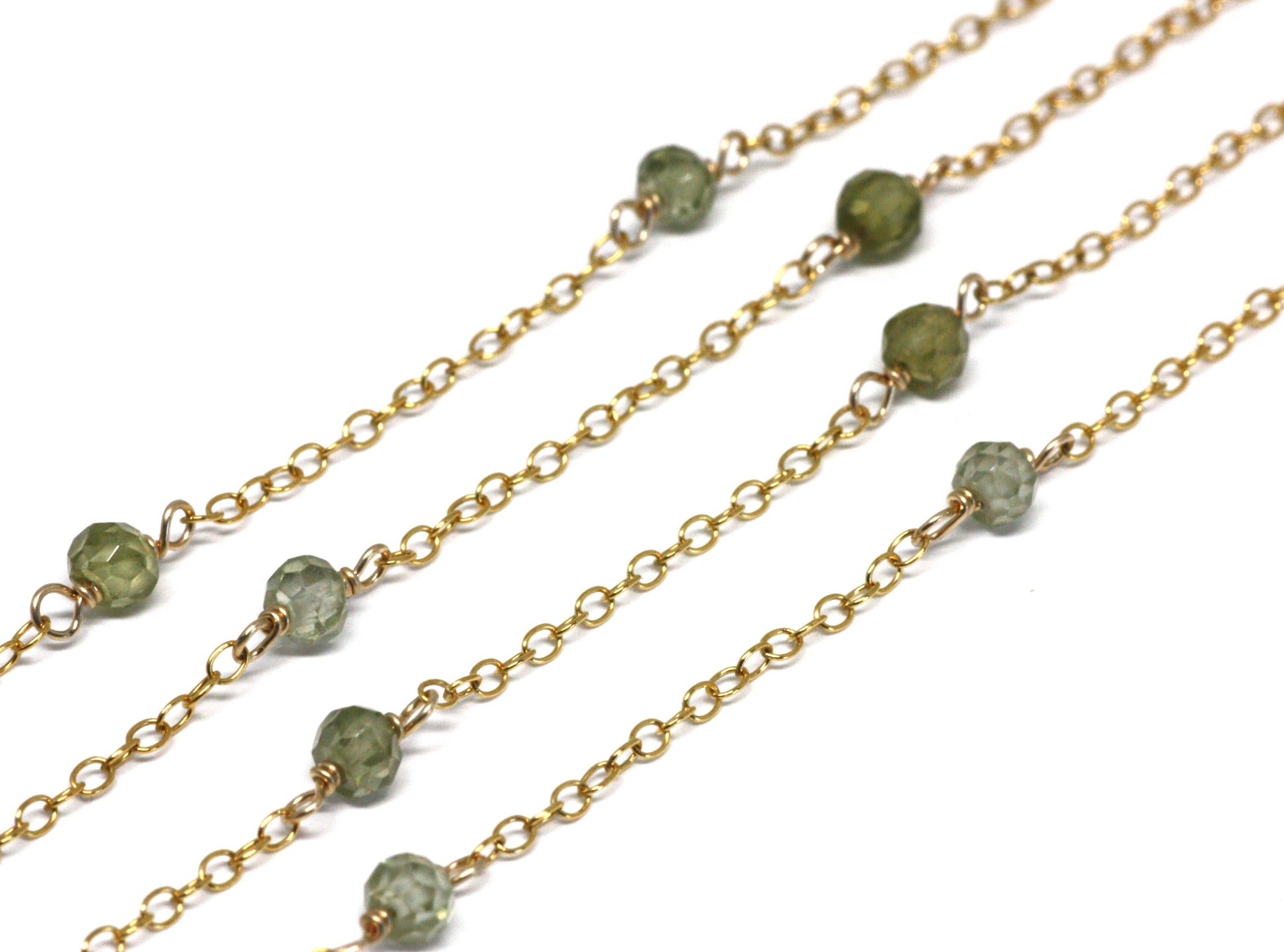 Peridot Wire Wrapped Layering Necklace - Velora Luxury Fashion