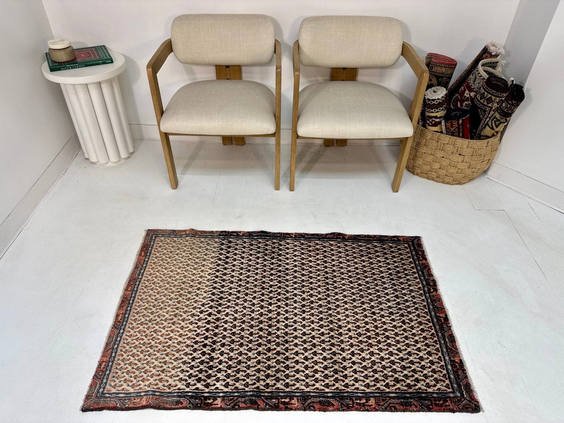 Persian Mir-Boteh Rug | 2' 9” x 4' 3" - Velora Luxury Fashion