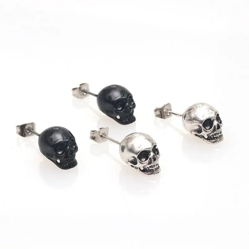 Personality Retro Skull Eardrops Earrings For Halloween - Velora