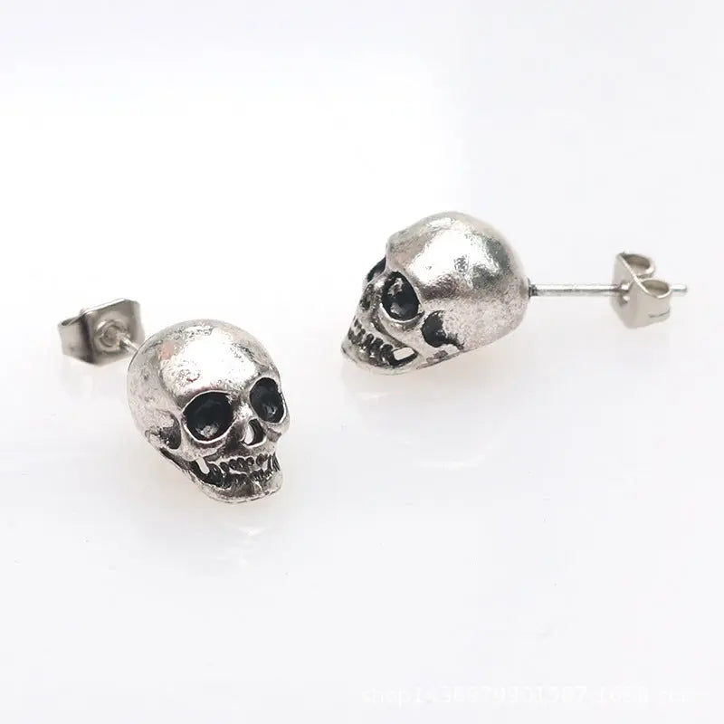 Personality Retro Skull Eardrops Earrings For Halloween - Velora