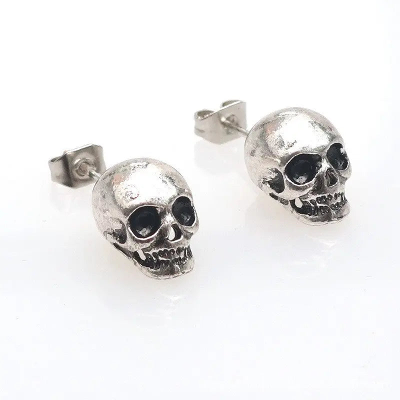 Personality Retro Skull Eardrops Earrings For Halloween - Velora