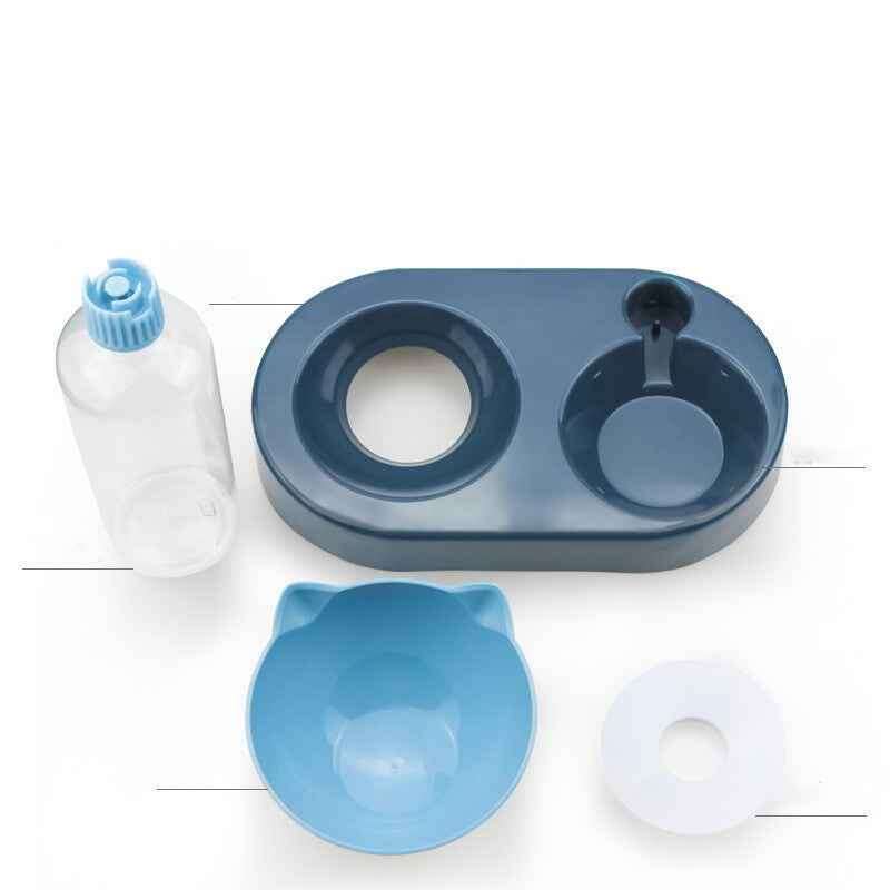 PetWithMe Dog and Cat Food Bowl Set with Water Dispenser - Velora Luxury Fashion