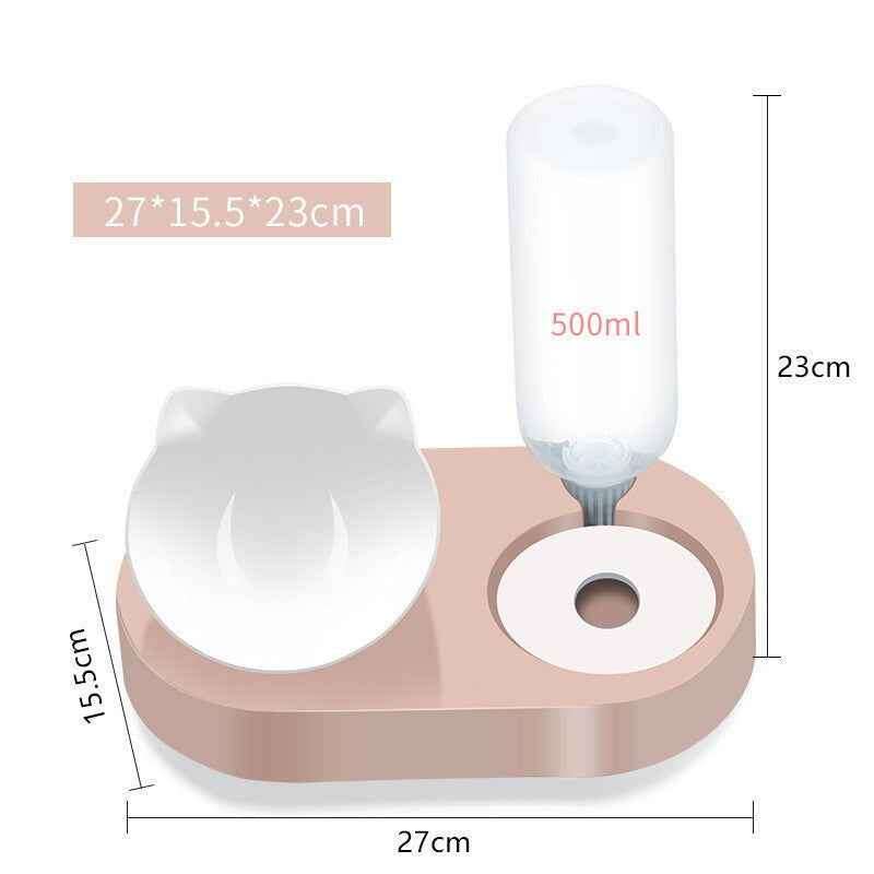PetWithMe Dog and Cat Food Bowl Set with Water Dispenser - Velora Luxury Fashion