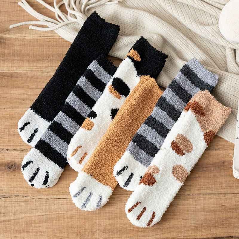PetWithMe Kawaii Cat Paw Socks for Cozy Comfort - Velora Luxury Fashion
