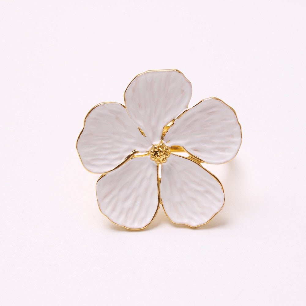 Petals Napkin Ring Holder Set - Velora Luxury Fashion
