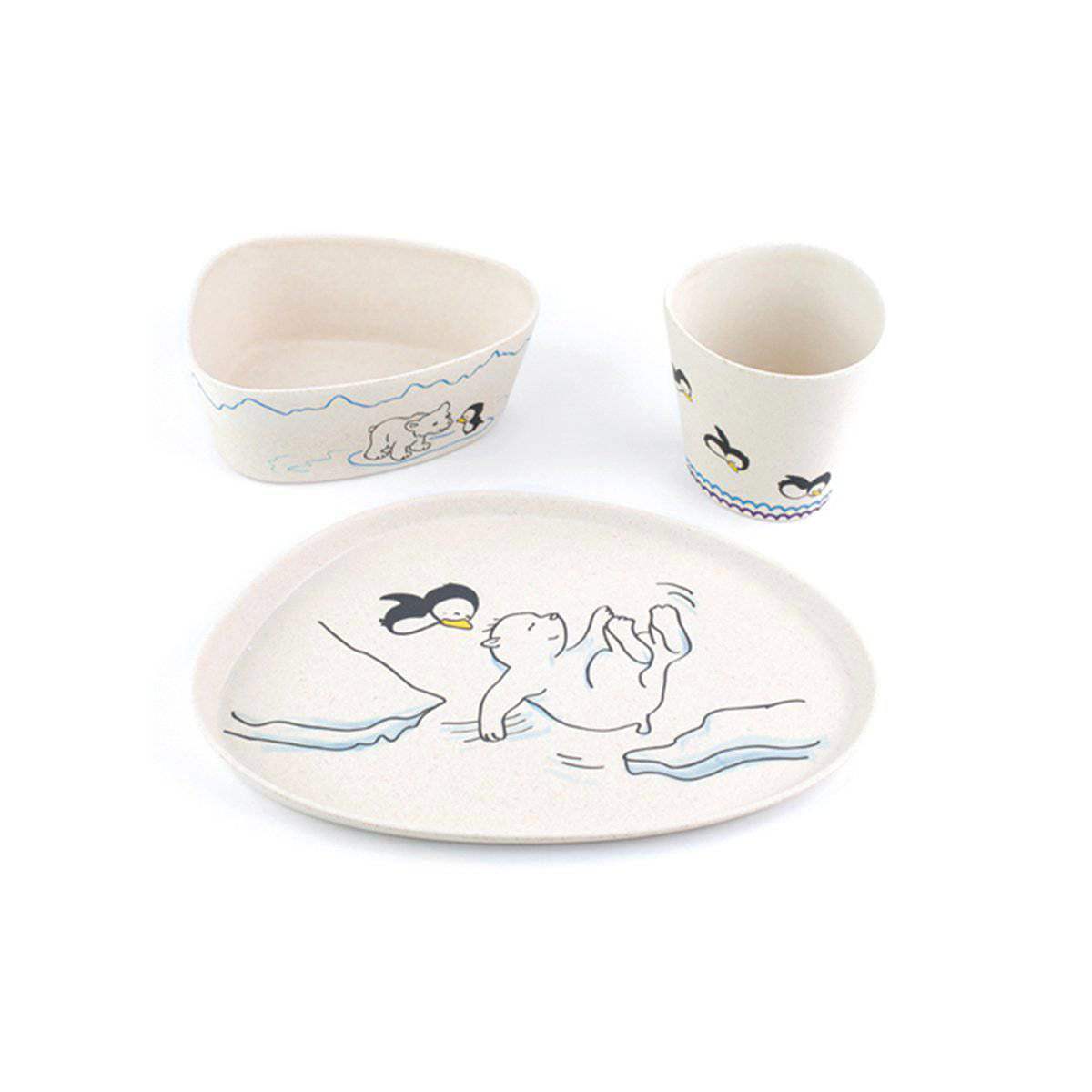 Peterson 3-Piece Children's Plate Set with Fun Designs - Velora Luxury Fashion