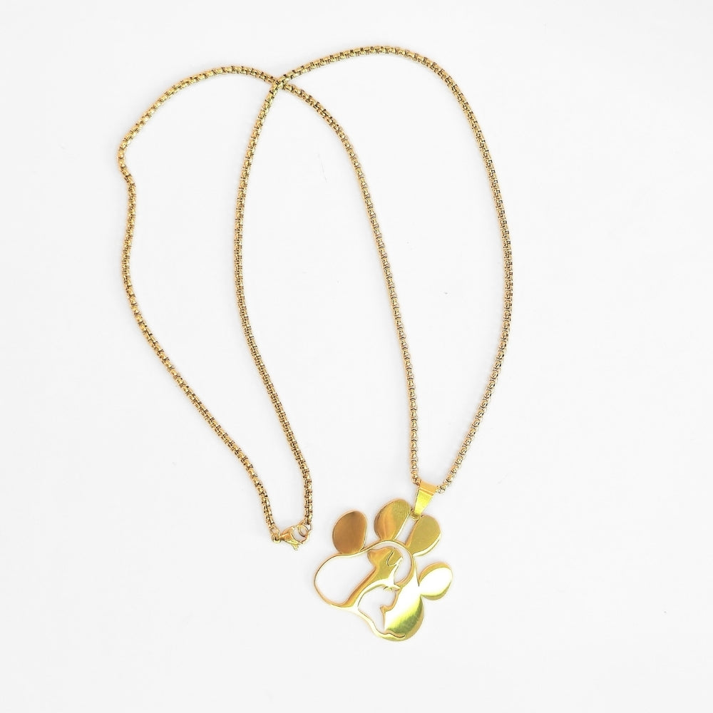 Pet Love Paw Print Necklace - Velora