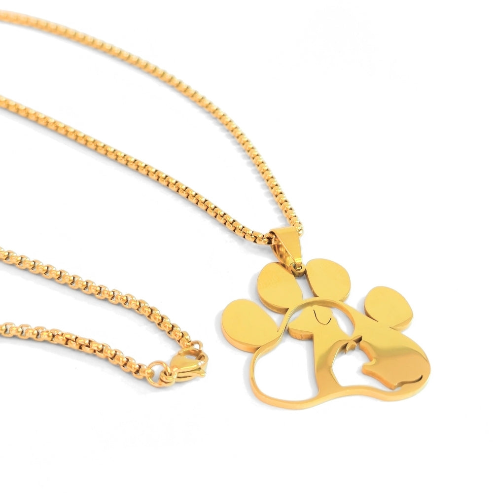 Pet Love Paw Print Necklace - Velora