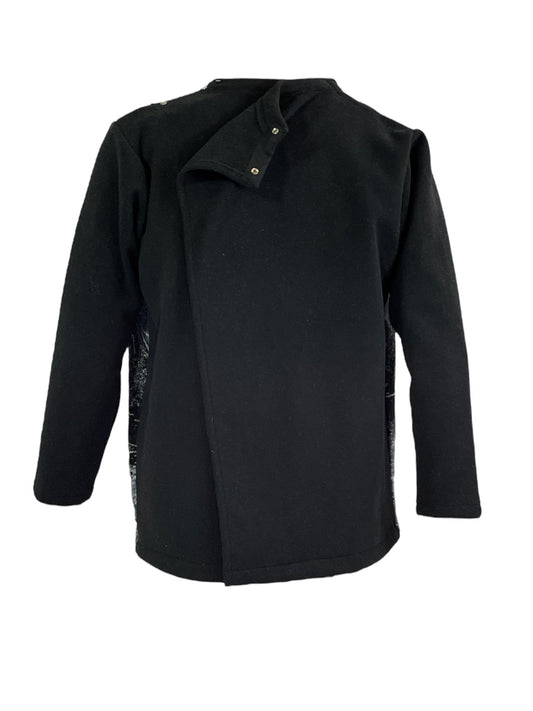 Adaptive Fleece Zip Jacket, Wolf Pattern Adaptive Comfort Clothing