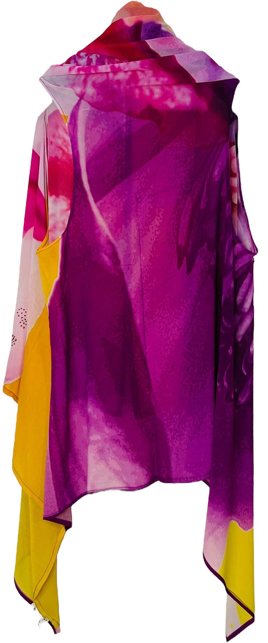 PRG6889 Sheer Avatar Pure Silk Versatile Vest - Velora
