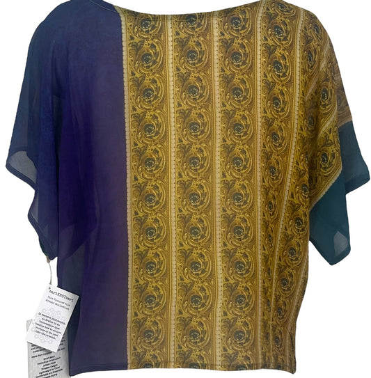PRG6794 Sheer Avatar Pure Silk Boxy Top - Velora