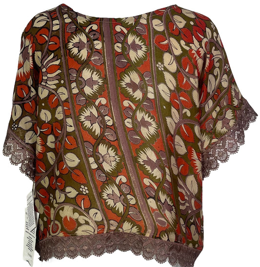 PRG6405 Sheer Avatar Pure Silk Boxy Top - Velora