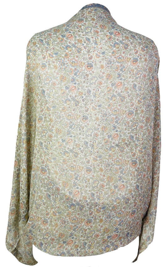 PRG7530C Sheer Avatar Pure Silk Shrug - Velora