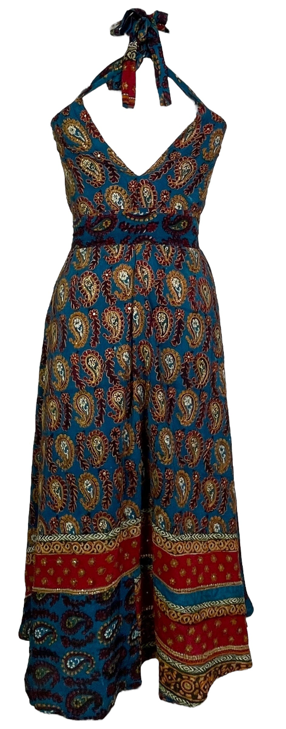 STAFF HOLD PRC7675 Avatar Pure Silk Maxi Dress with Belt - Velora