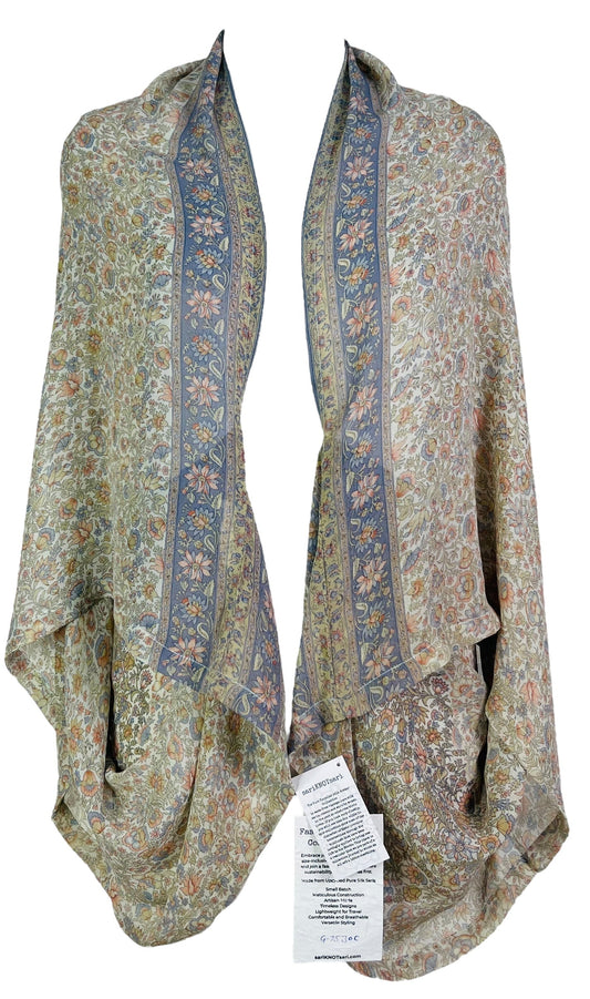 PRG7530C Sheer Avatar Pure Silk Shrug - Velora
