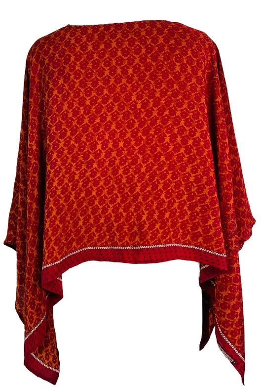 PRC7321 Avatar Pure Silk Capelet Poncho - Velora