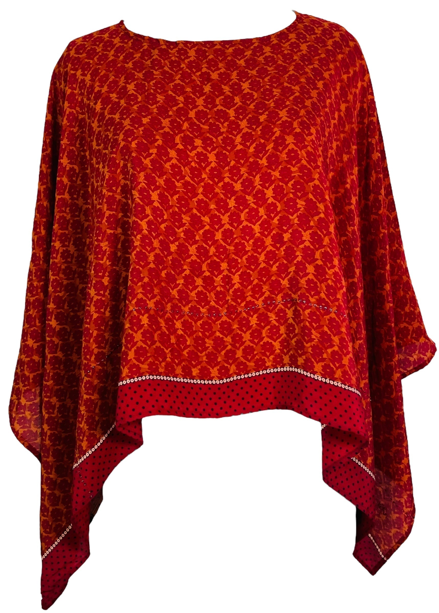 PRC7321 Avatar Pure Silk Capelet Poncho - Velora