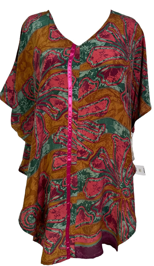 PRC7016 Avatar Pure Silk Waterfall Top - Velora