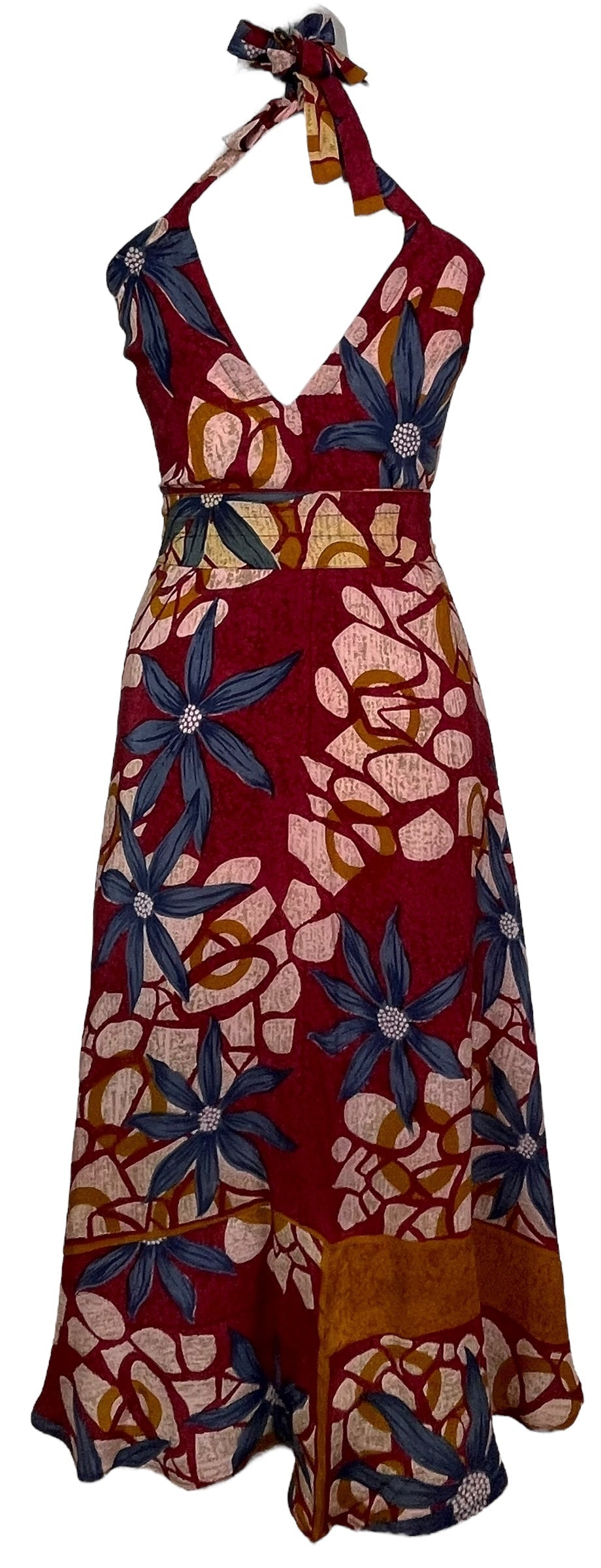PRC7690 Avatar Pure Silk Maxi Dress with Belt - Velora