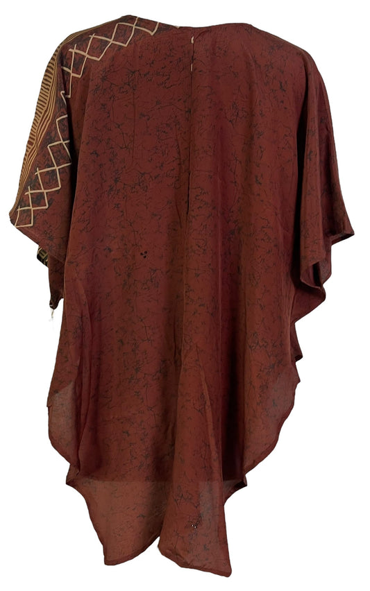PRC6864 Avatar Pure Silk Waterfall Top - Velora