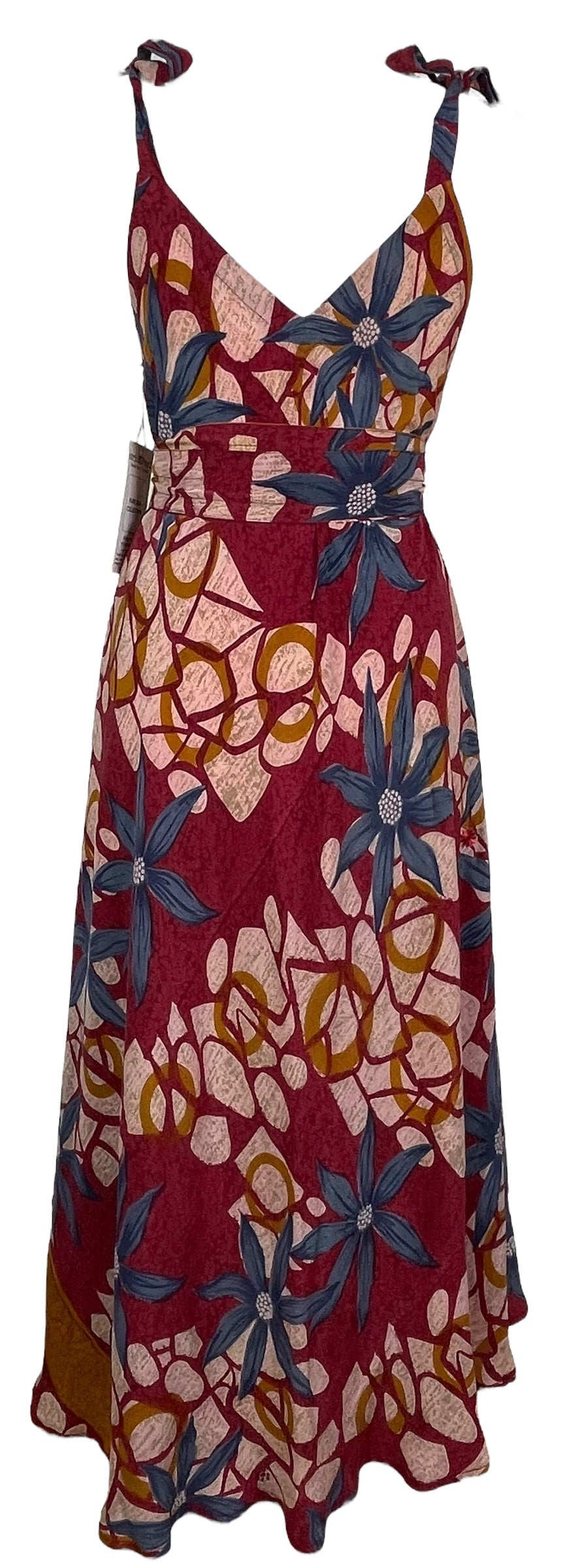 PRC7690 Avatar Pure Silk Maxi Dress with Belt - Velora