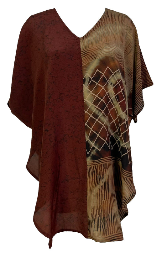PRC6864 Avatar Pure Silk Waterfall Top - Velora