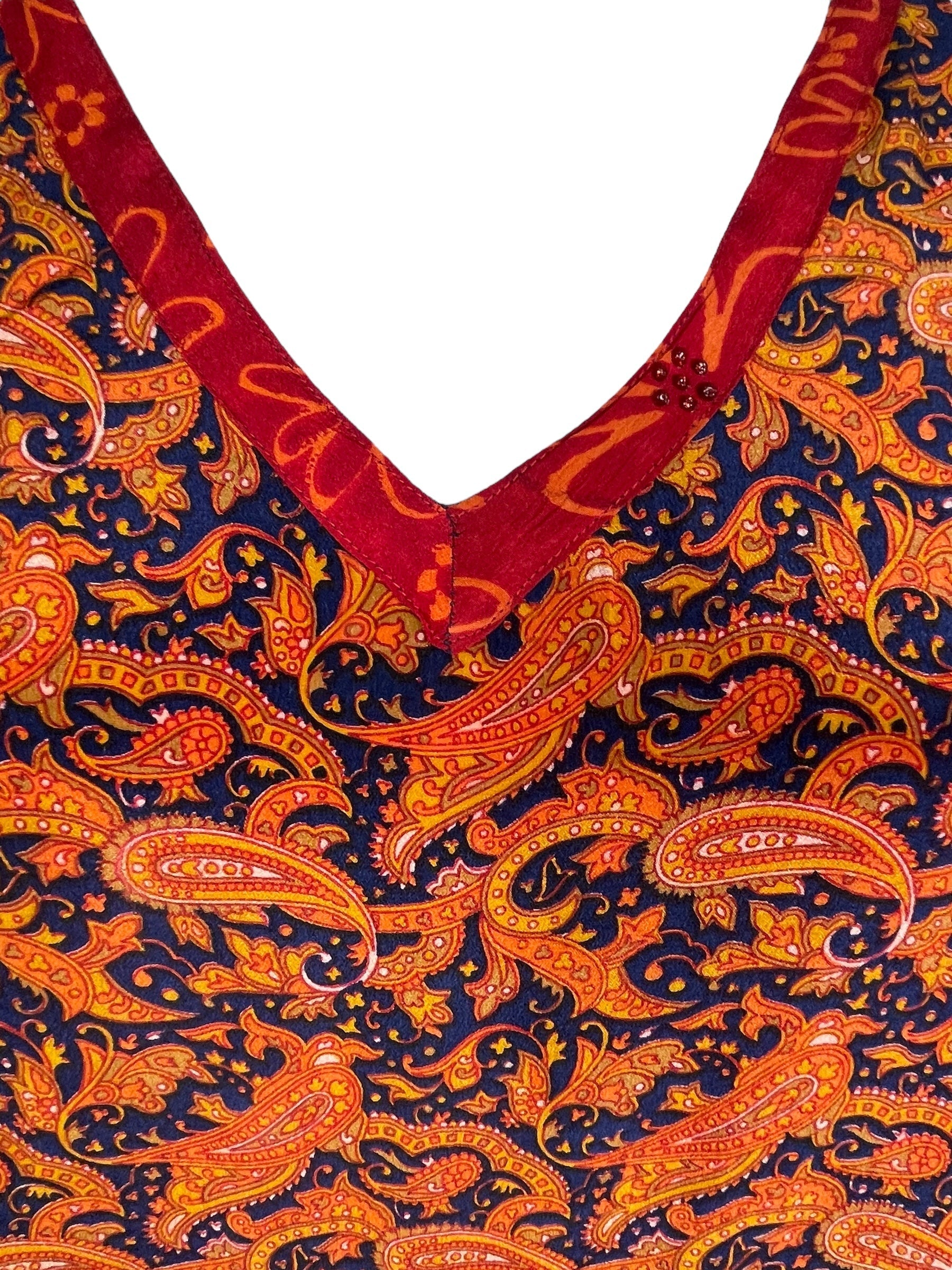 PRC7695 Avatar Pure Silk Short Kaftan Tunic with Slits - Velora