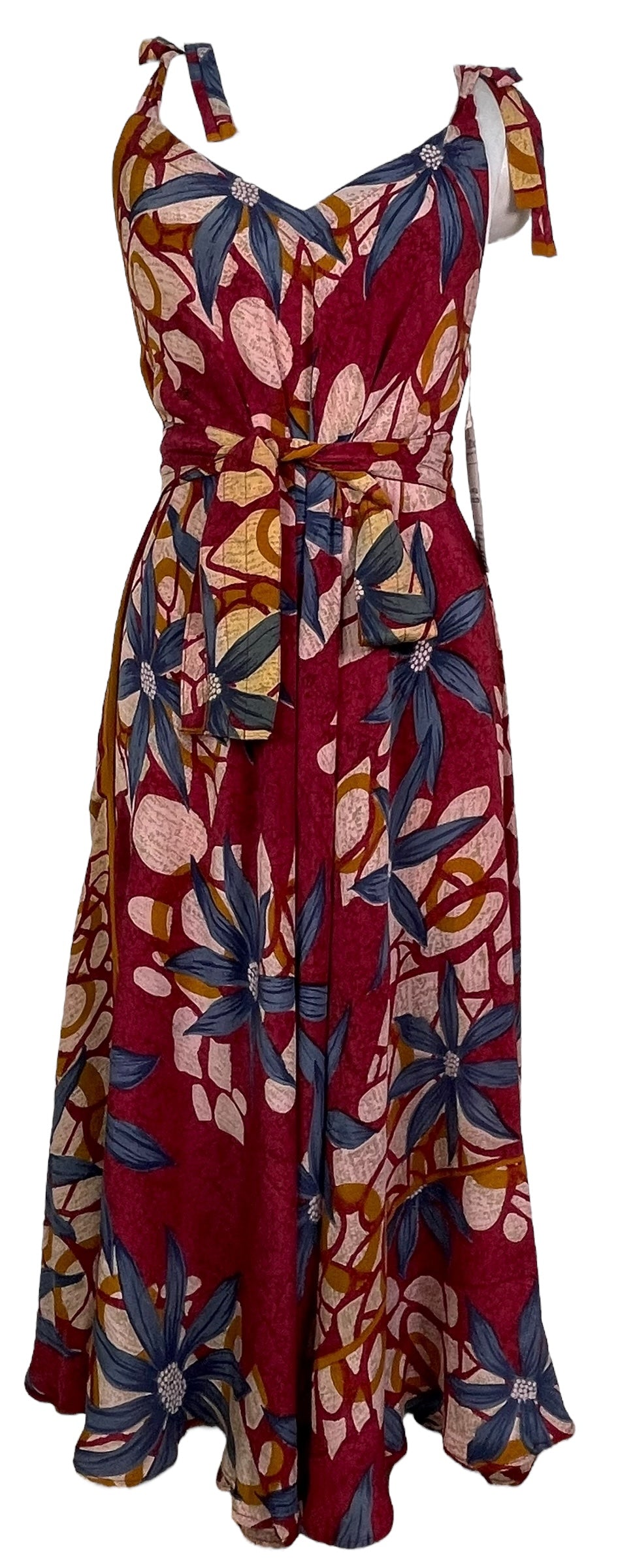 PRC7690 Avatar Pure Silk Maxi Dress with Belt - Velora