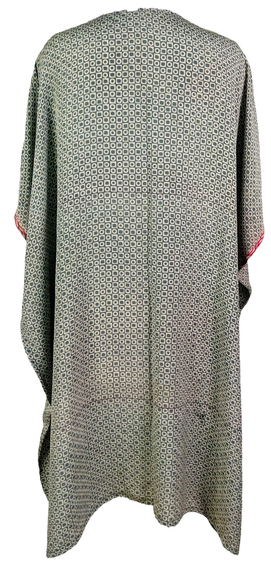 PRC7467 Avatar Pure Silk Midi Length Kaftan - Velora