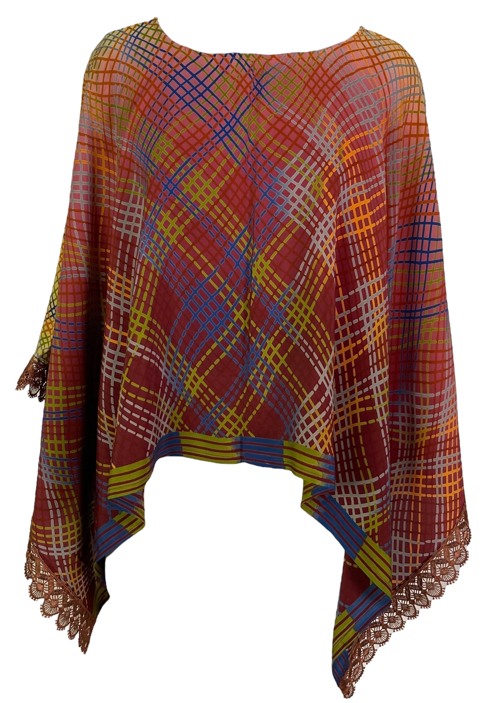 PRC6995 Avatar Pure Silk Capelet Poncho - Velora