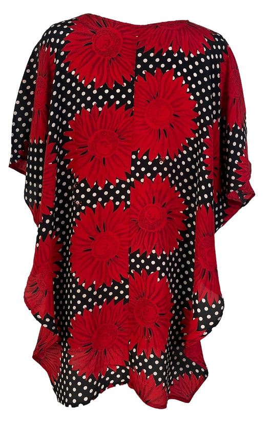 PRC7022 Avatar Pure Silk Waterfall Top - Velora