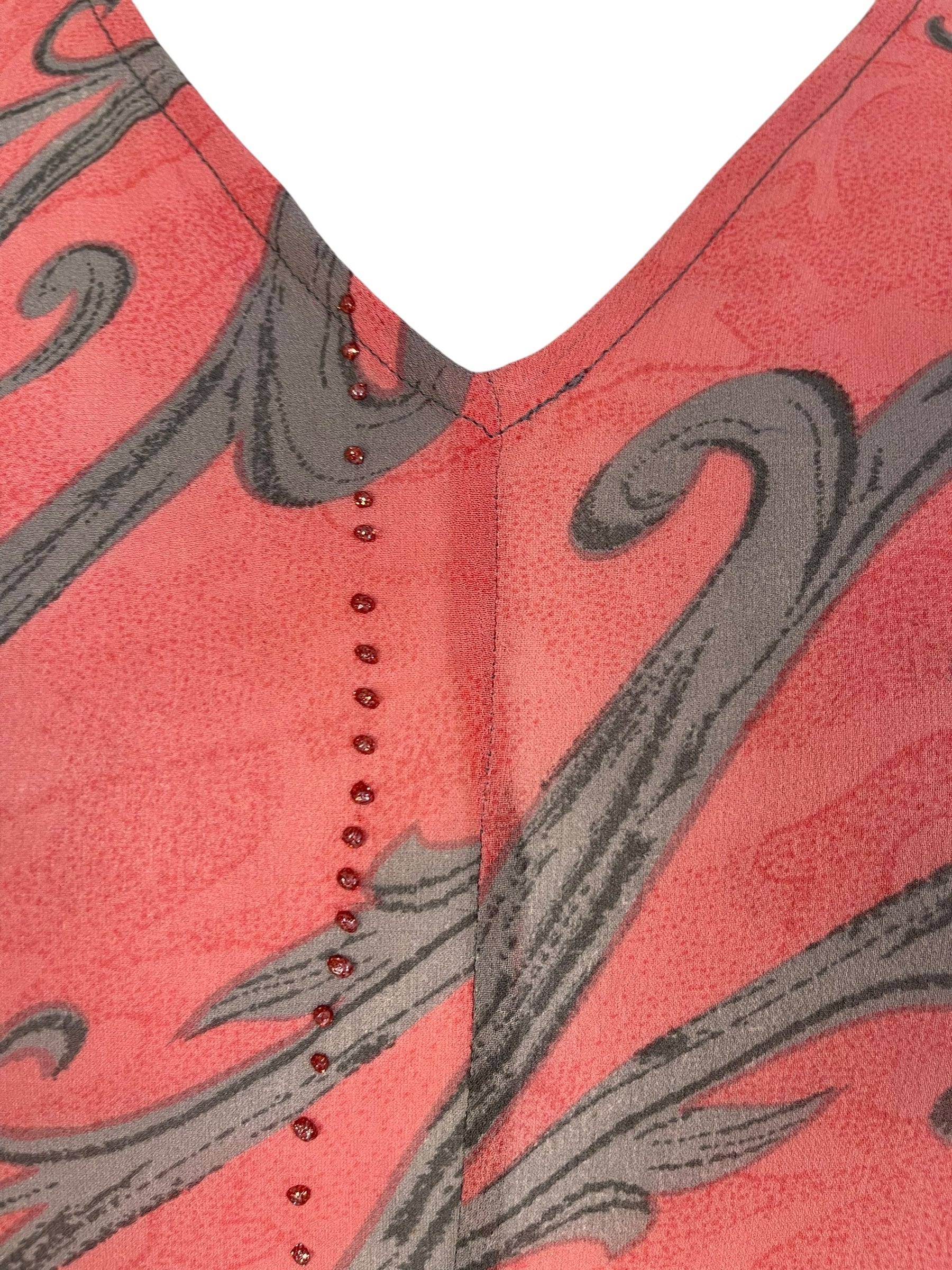 PRG7263 Sheer Avatar Pure Silk Waterfall Top - Velora