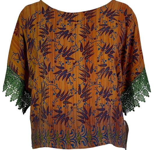 PRC6178 Avatar Pure Silk Boxy Top - Velora