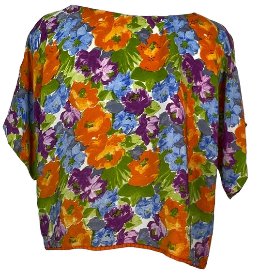 PRC7474 Avatar Pure Silk Boxy Top - Velora