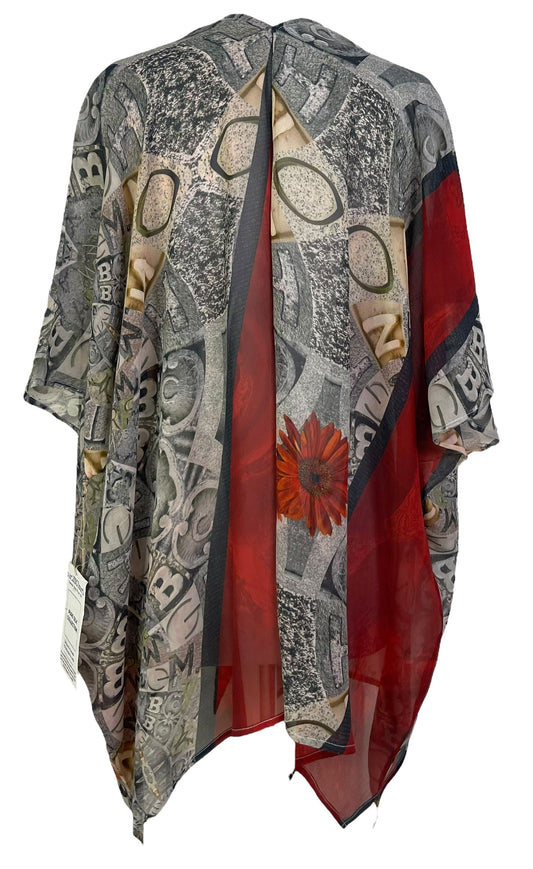 PRG6858 Sheer Avatar Pure Silk Cardigan - Velora