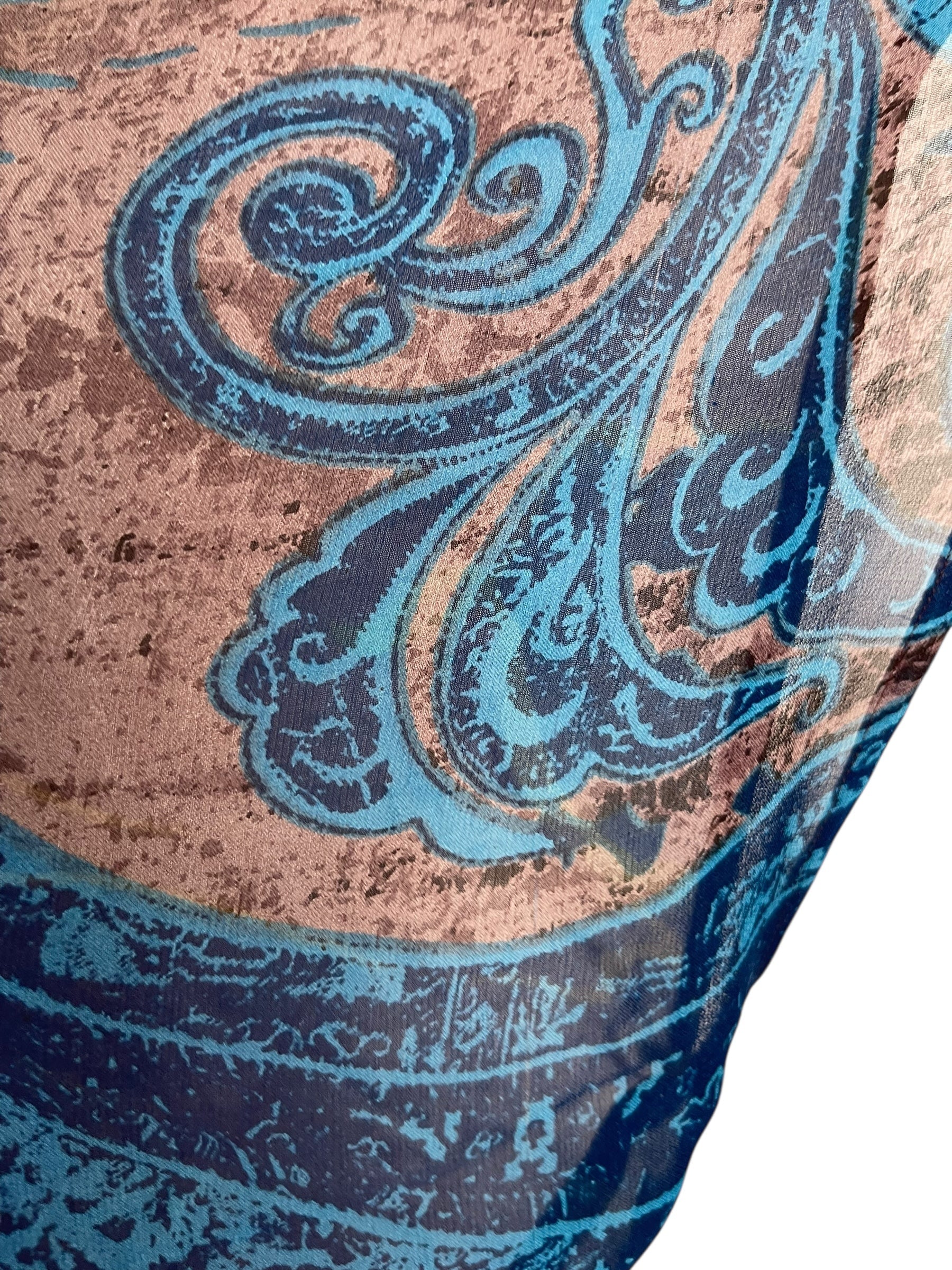 PRG7226 Sheer Avatar Pure Silk Waterfall Top - Velora