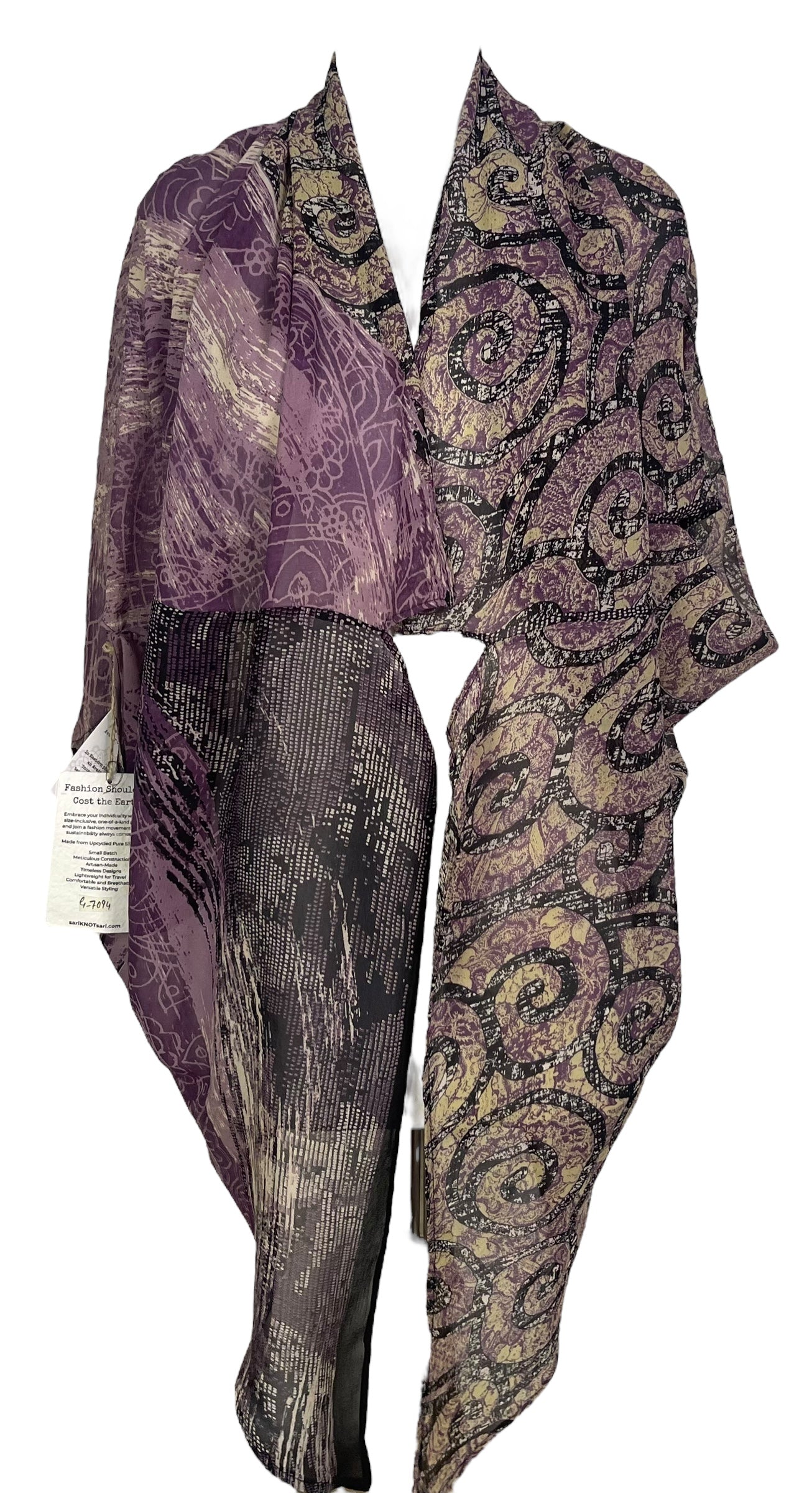 PRG7094 Sheer Avatar Pure Silk Cardigan - Velora