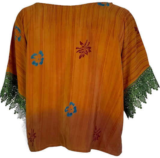 PRC6178 Avatar Pure Silk Boxy Top - Velora