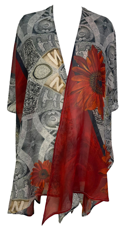 PRG6858 Sheer Avatar Pure Silk Cardigan - Velora