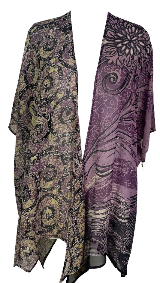 PRG7094 Sheer Avatar Pure Silk Cardigan - Velora