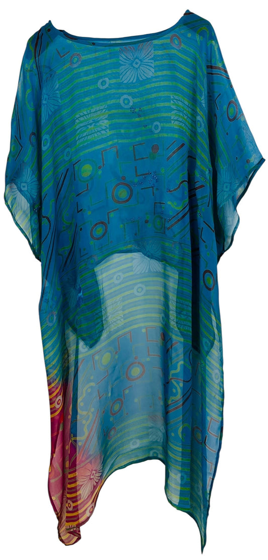 PRG7492 Sheer Avatar Pure Silk Hi Lo Top - Velora