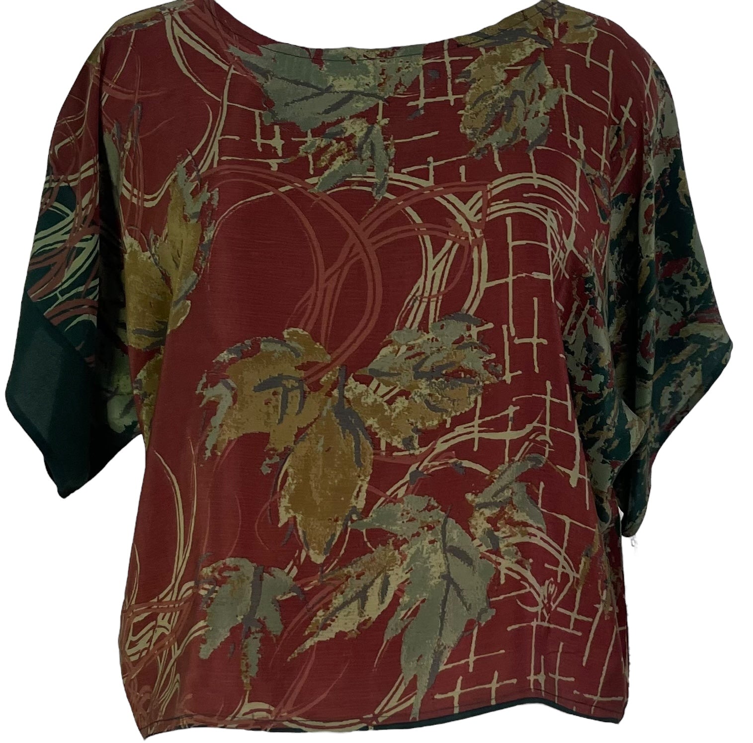 PRC6921 Avatar Pure Silk Boxy Top - Velora